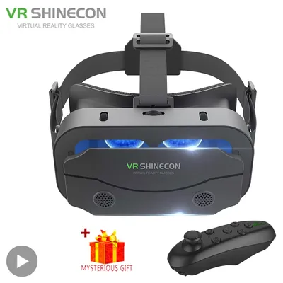 VR 안경 3D Viar 전화 가상 현실 헤드셋 헬멧 장치 스마트 렌즈 고글 스마트 폰용 셀 헤드셋 모바일 게임 세트